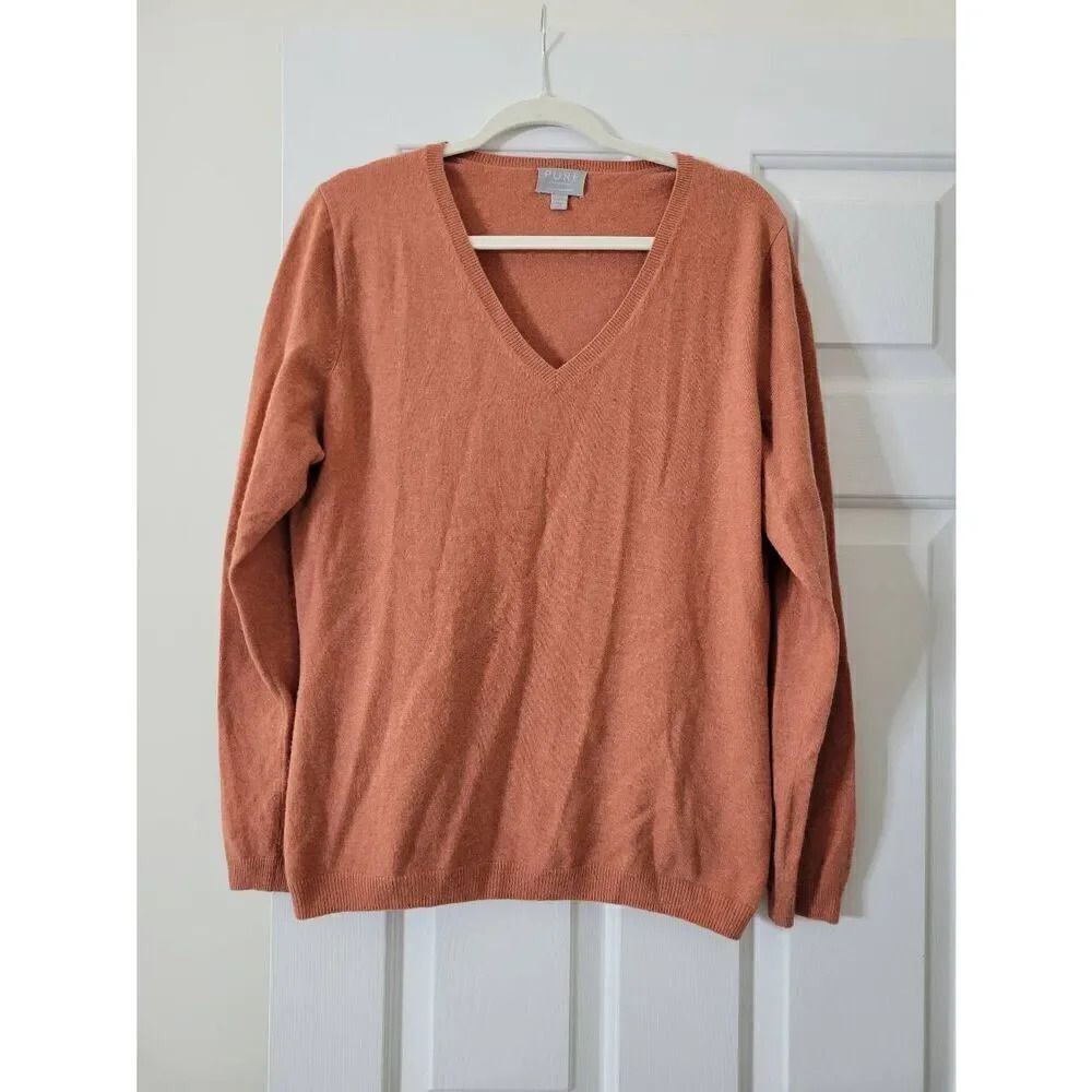 PURE COLLECTION V-neck Cashmere Sweater 14/16